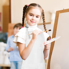 Easy-care Morcheiong apron suitable for markers and heat transfers.