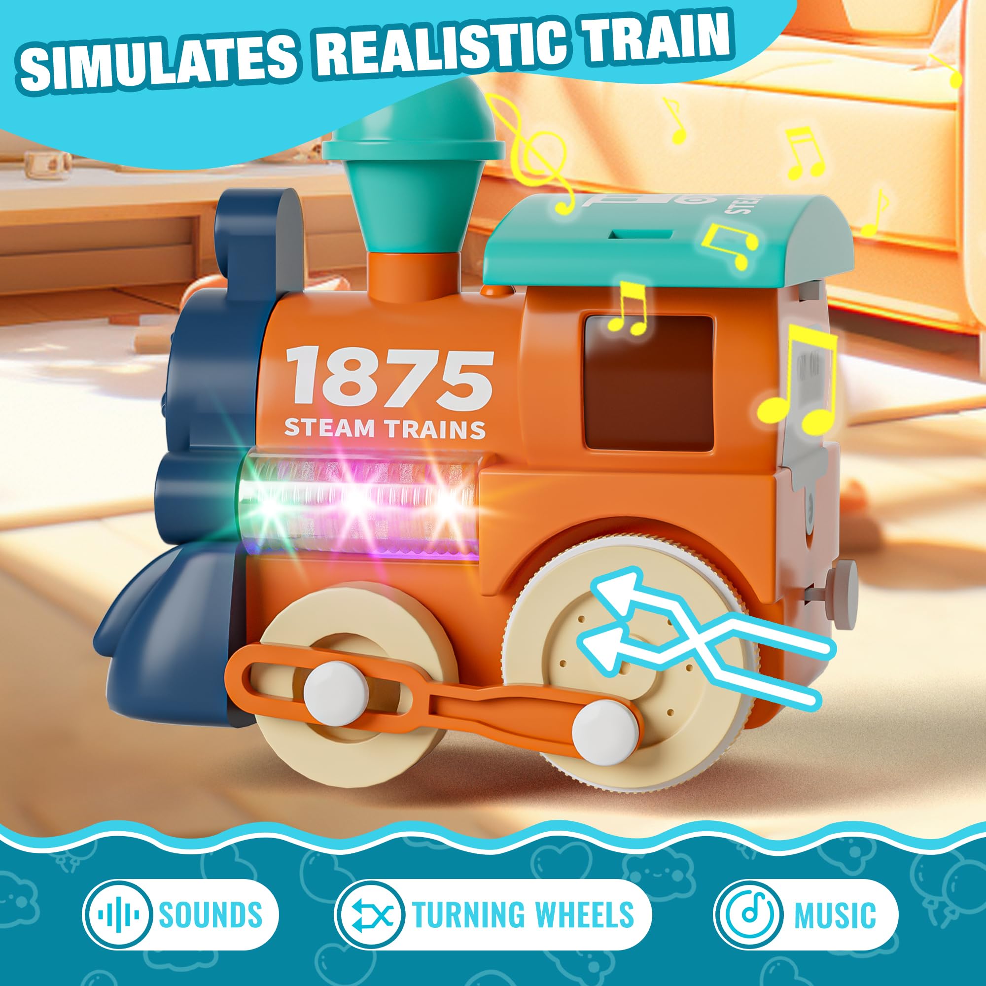 MORECOLL train set mixer truck realism sparks creative storytelling during playtime.