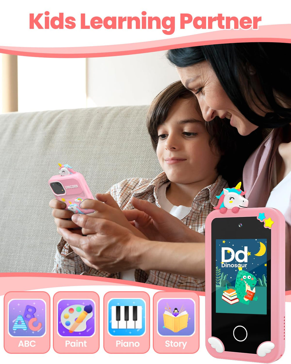 MOREXIMI pink 2.8 inch screen fits small hands