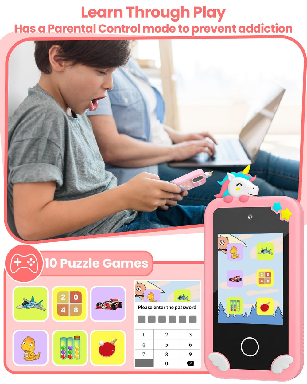 MOREXIMI pink music player provides kid-safe entertainment