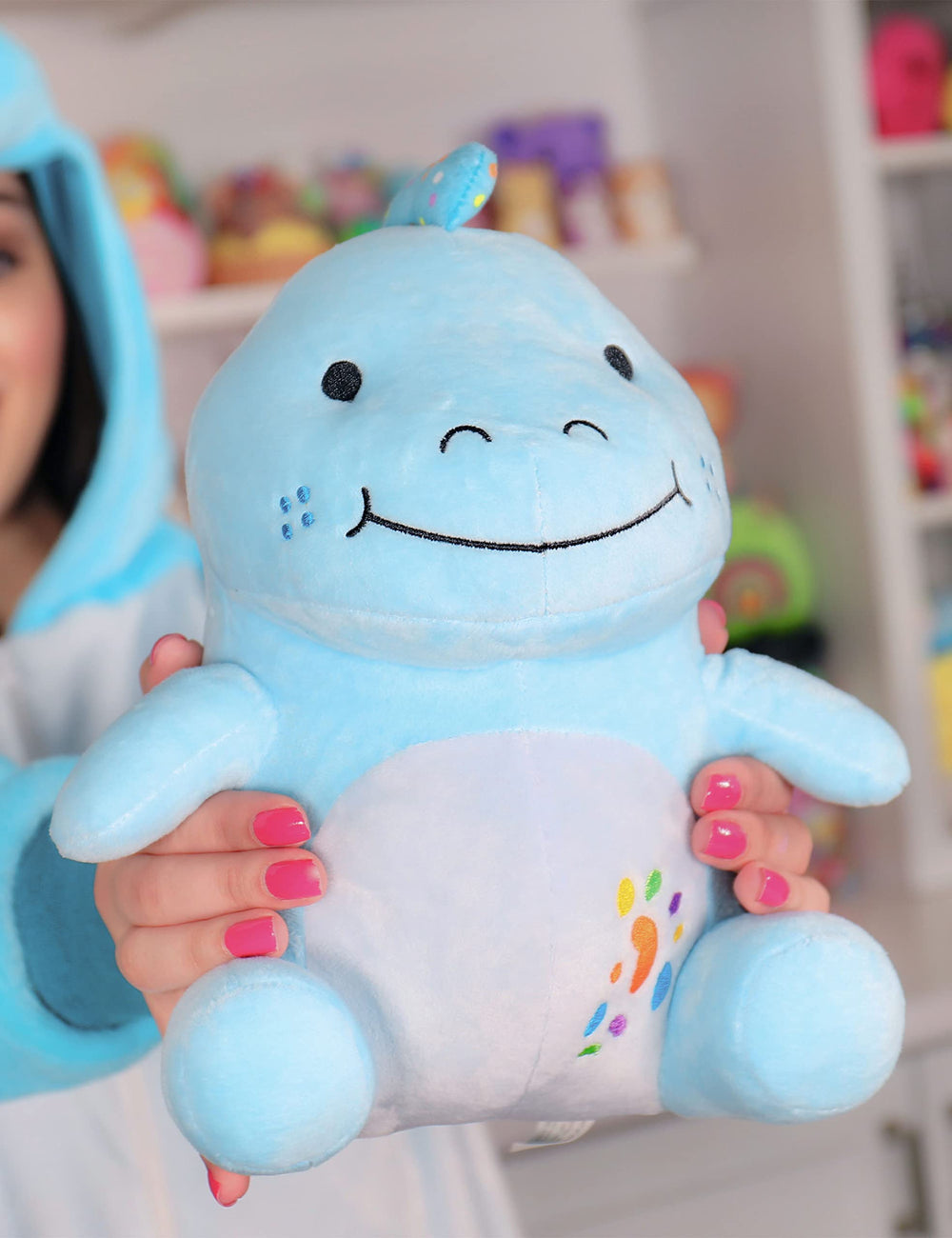 Moriah Elizabeth Cousin Derp Plushie detailed stitching proves durability for daily play.
