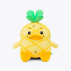Moriah Elizabeth Georgie plushie side-profile highlights playful pineapple vibe and collectability.