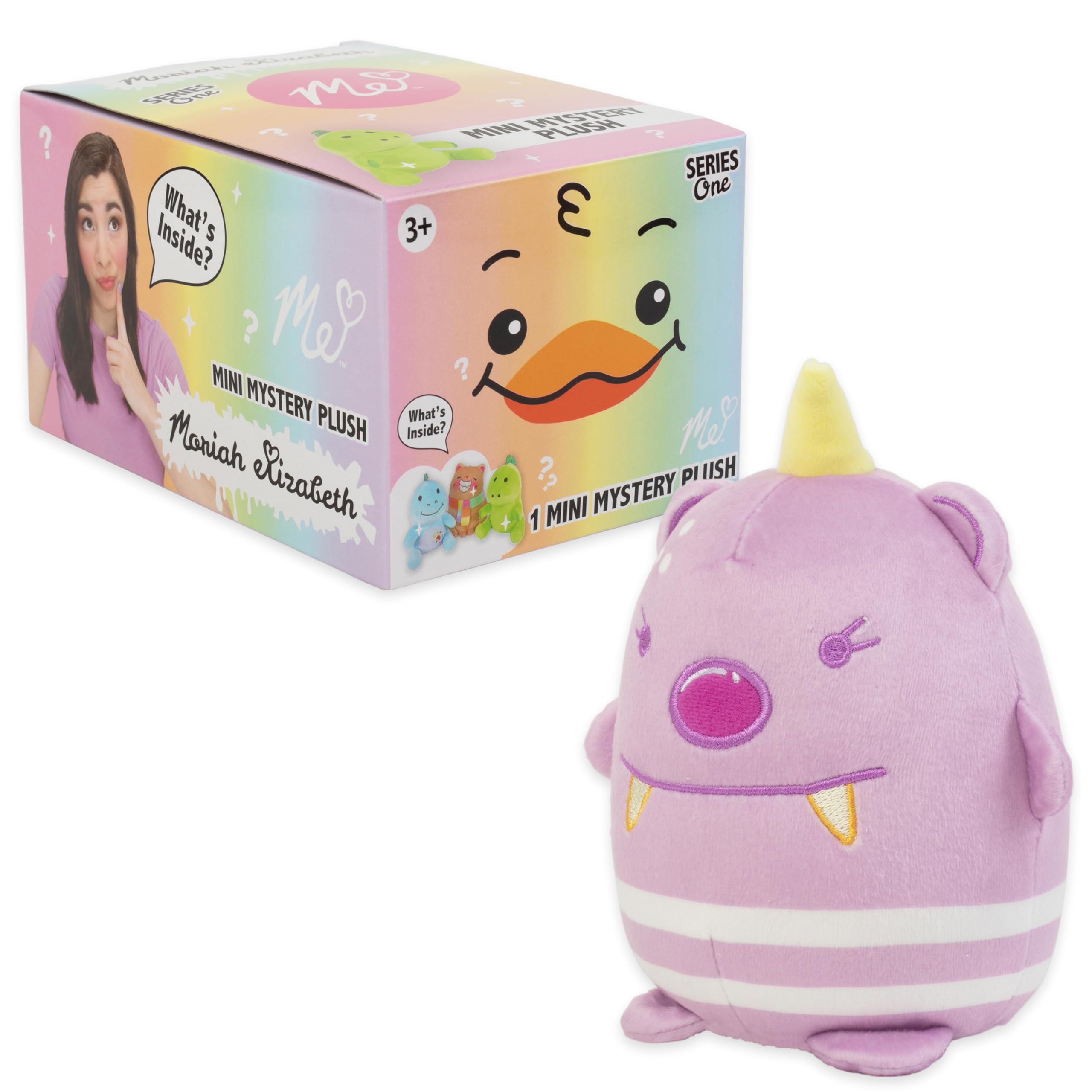 Moriah Elizabeth Cathy plush character with cuddly, squishy feel.