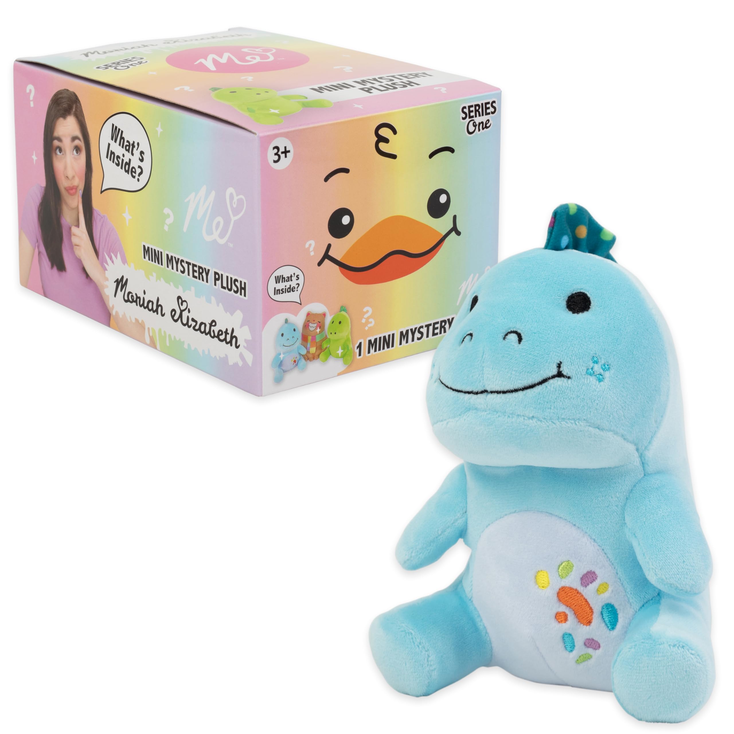 Moriah Elizabeth Georgie plush character on display for collectors.
