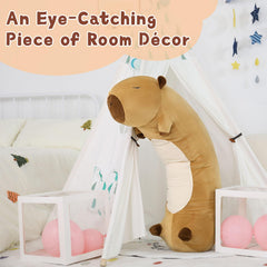 MorisMos Capybara Pillow removable cover is easy to wash