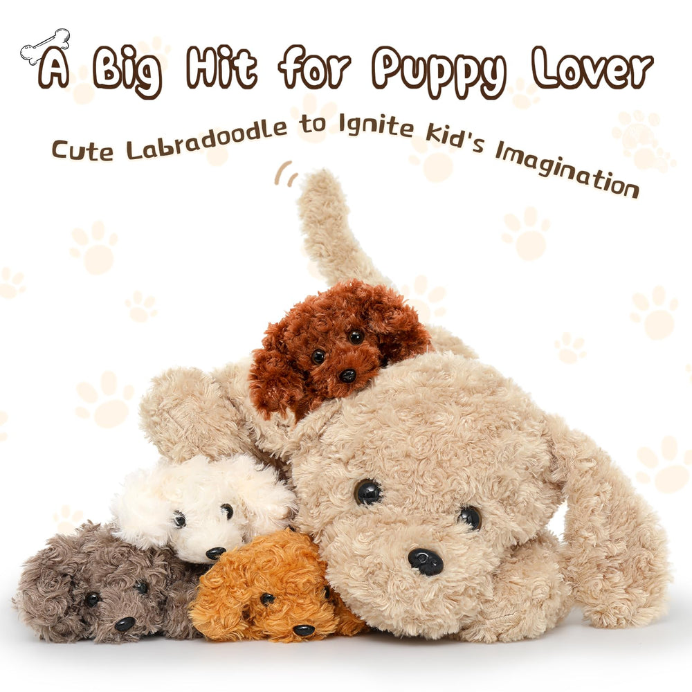MorisMos colorful dog stuffed animals, a cheerful gift idea for kids.