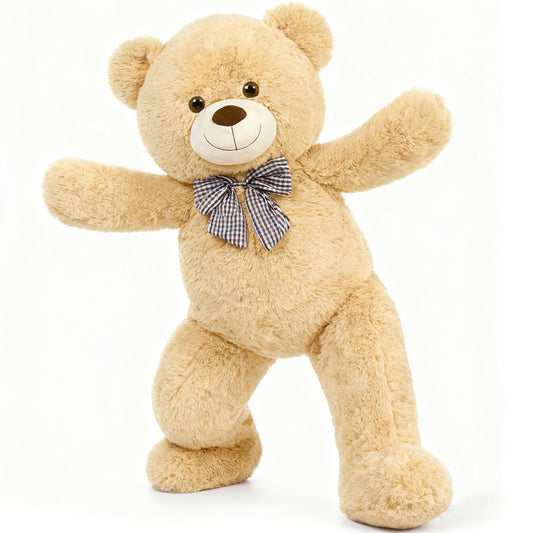 MorisMos giant teddy bear 47-inch ready for joyful unwrapping and cuddling