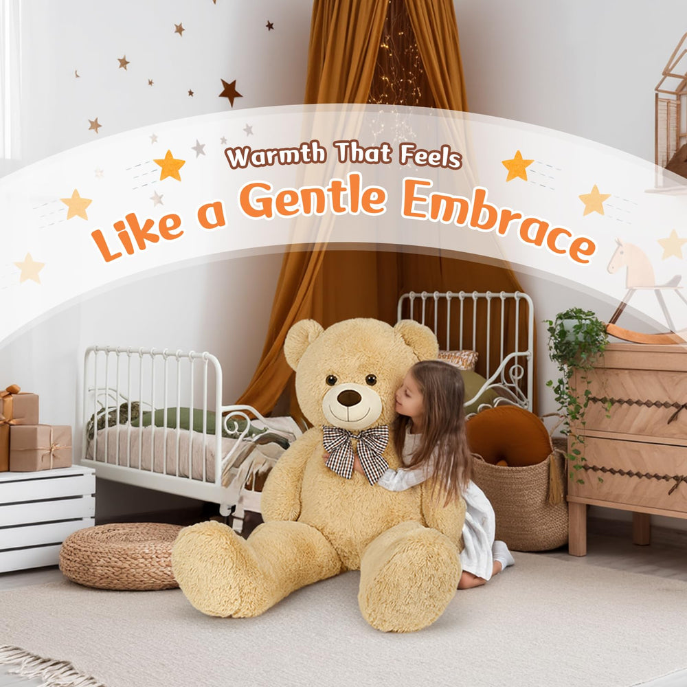 MorisMos giant teddy bear suited for baby shower decor
