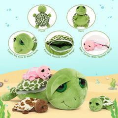MorisMos nursery decor plush turtle, charming room accent and gift idea.