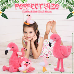 MorisMos flamingo plush with safe, realistic eyes