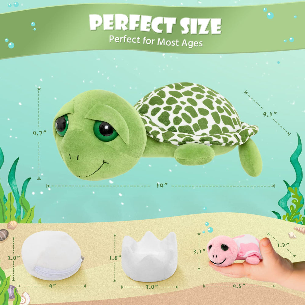 MorisMos kid-friendly turtle toy, durable and machine-washable for busy families.