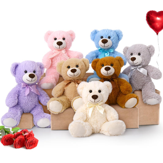 MorisMos 14-inch bears rainbow pack ready for hugs and kid-friendly play.