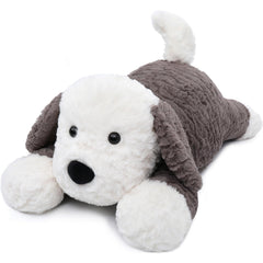 MorisMos 24inch weighted dog plush provides calming pressure for focus.