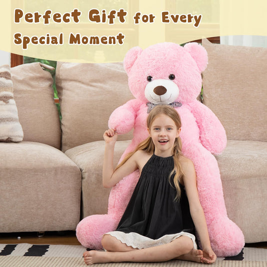 MorisMos 47-inch plush teddy bear with butter-soft fur for comforting hugs.