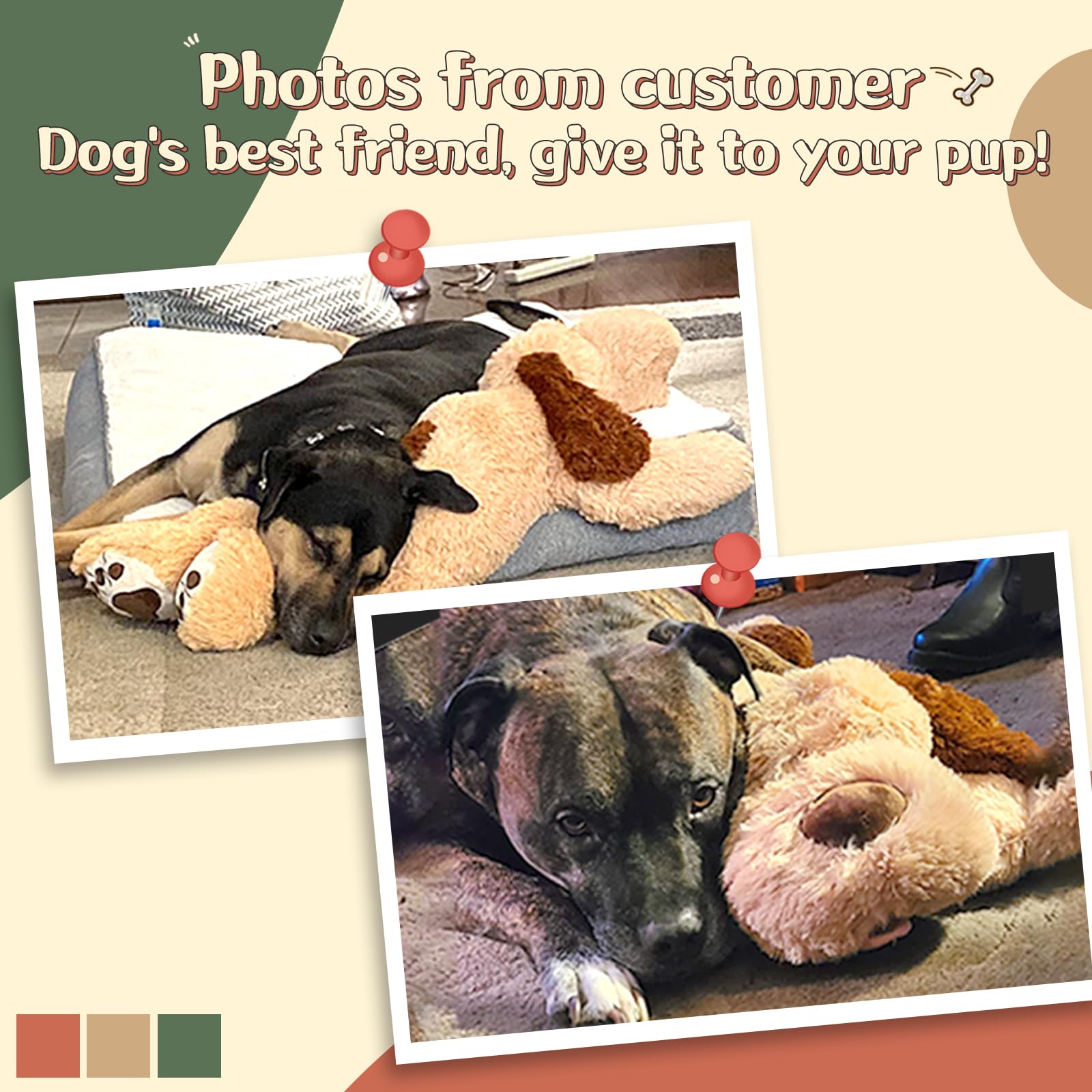 MorisMos brown dog plush bedroom decor adds warmth to any kids' space.