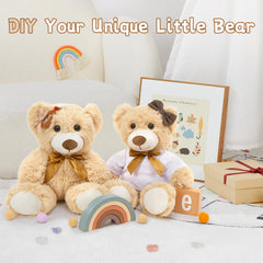 MorisMos brown teddy bear complements neutral nursery and home decor styles