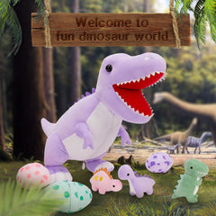 MorisMos dinosaur eggs inside the belly feature playful baby dinos for stories