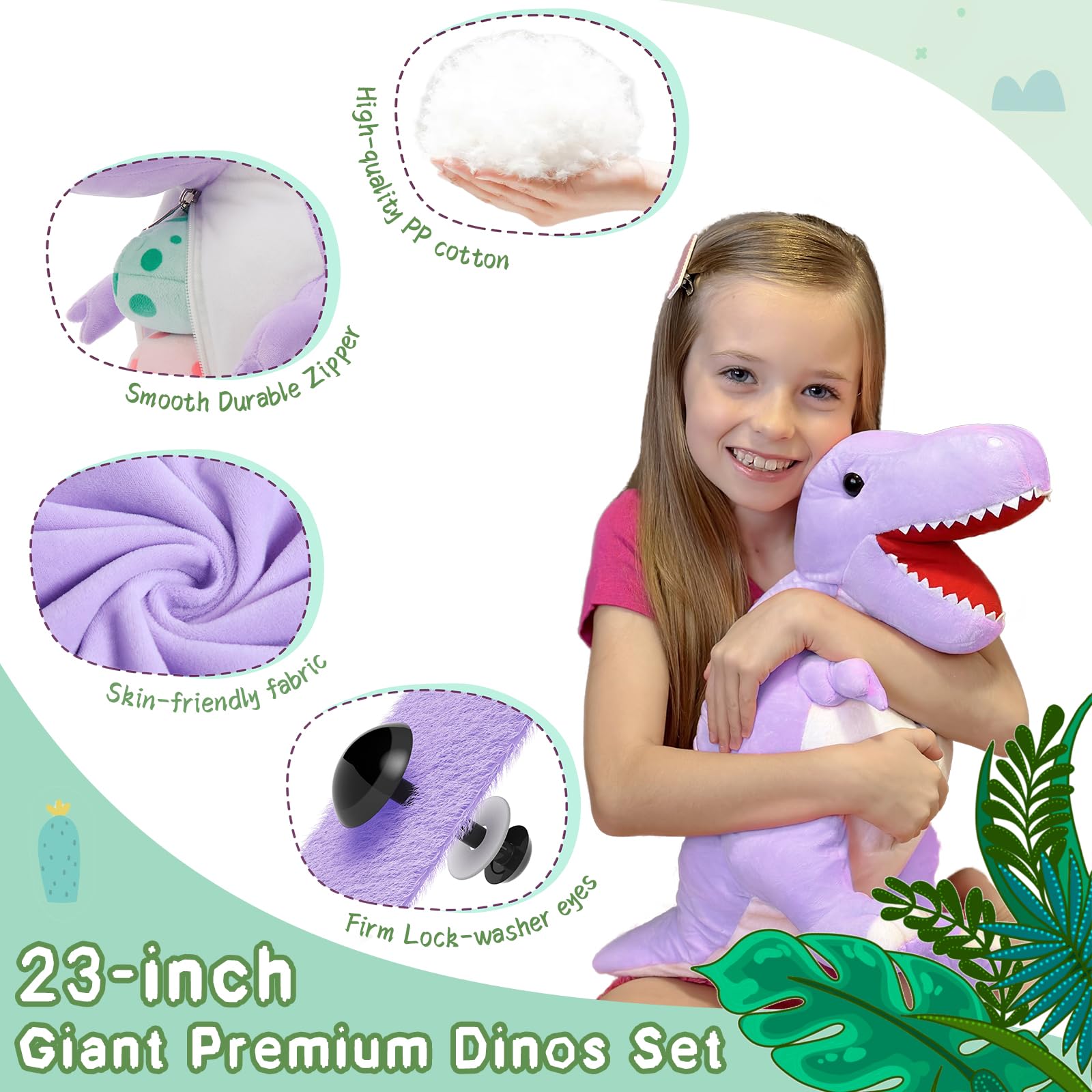MorisMos purple baby brontosaurus plush for pretend journeys