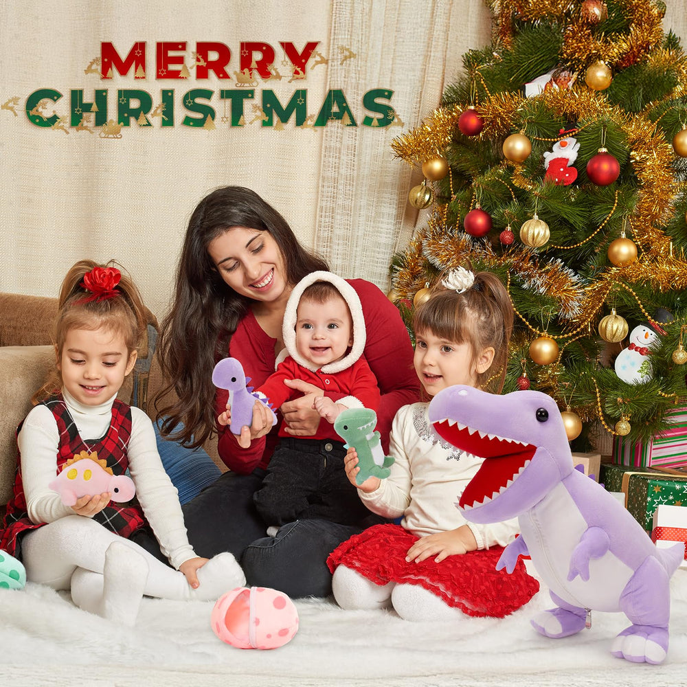 MorisMos dinosaur family as room decor and party centerpiece