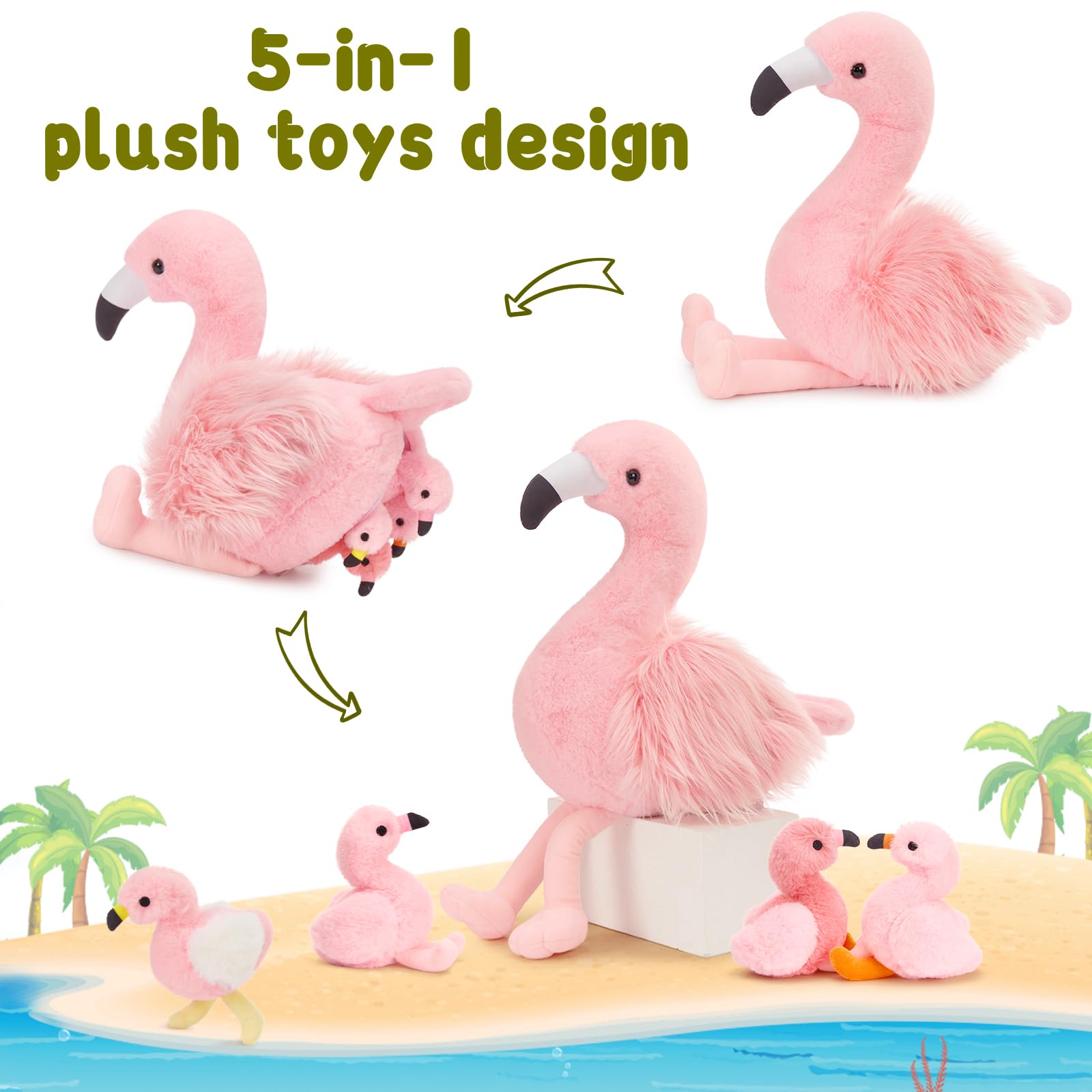 MorisMos flamingo hug pillow idea for cozy snuggles.