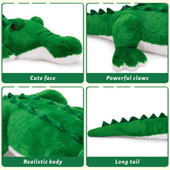 MorisMos playroom display plush, vibrant green color for imaginative play.