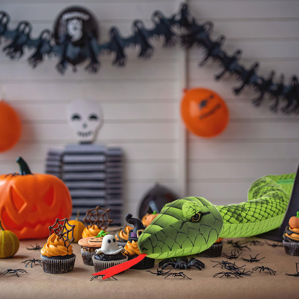 MorisMos giant snake playtime setup invites imagination and story-driven adventures.