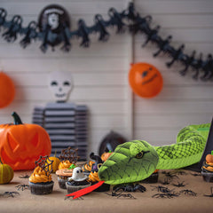 MorisMos giant snake playtime setup invites imagination and story-driven adventures.