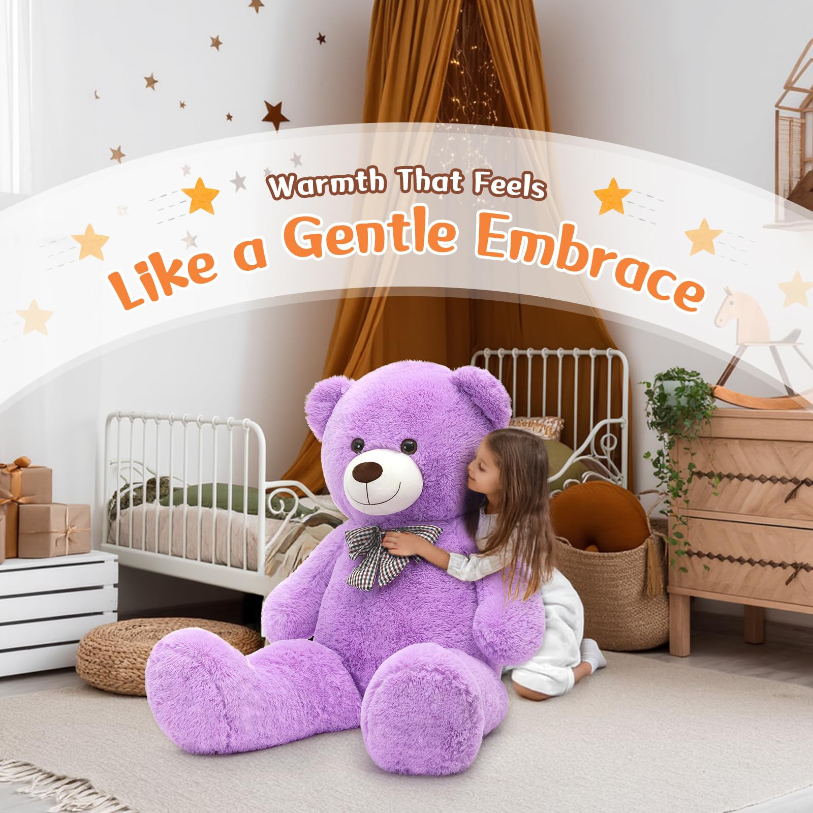 MorisMos teddy bear as baby shower or gender reveal gift.