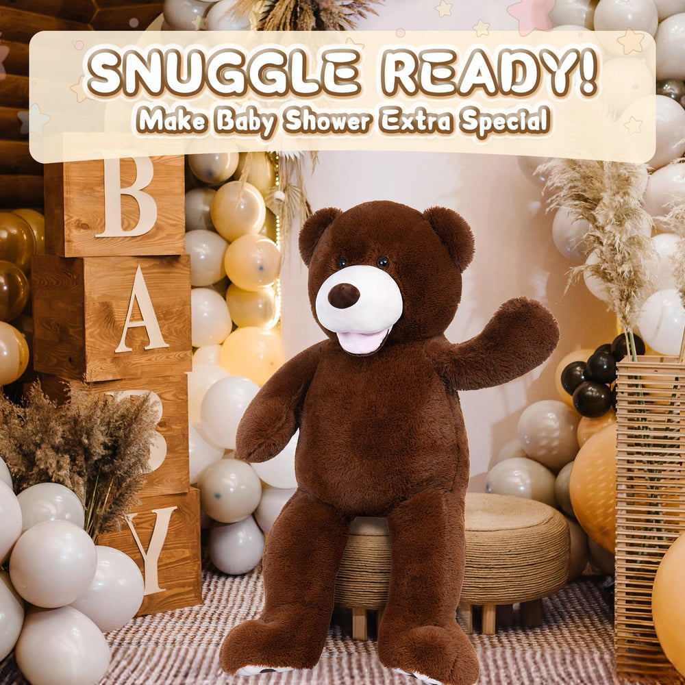 MorisMos 39-inch teddy standing tall adds instant cozy presence and decor charm