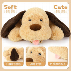 MorisMos pets snuggle dog plush suited for naps and doggy cuddle sessions.