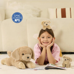 MorisMos realistic golden retriever family toy sparks storytelling