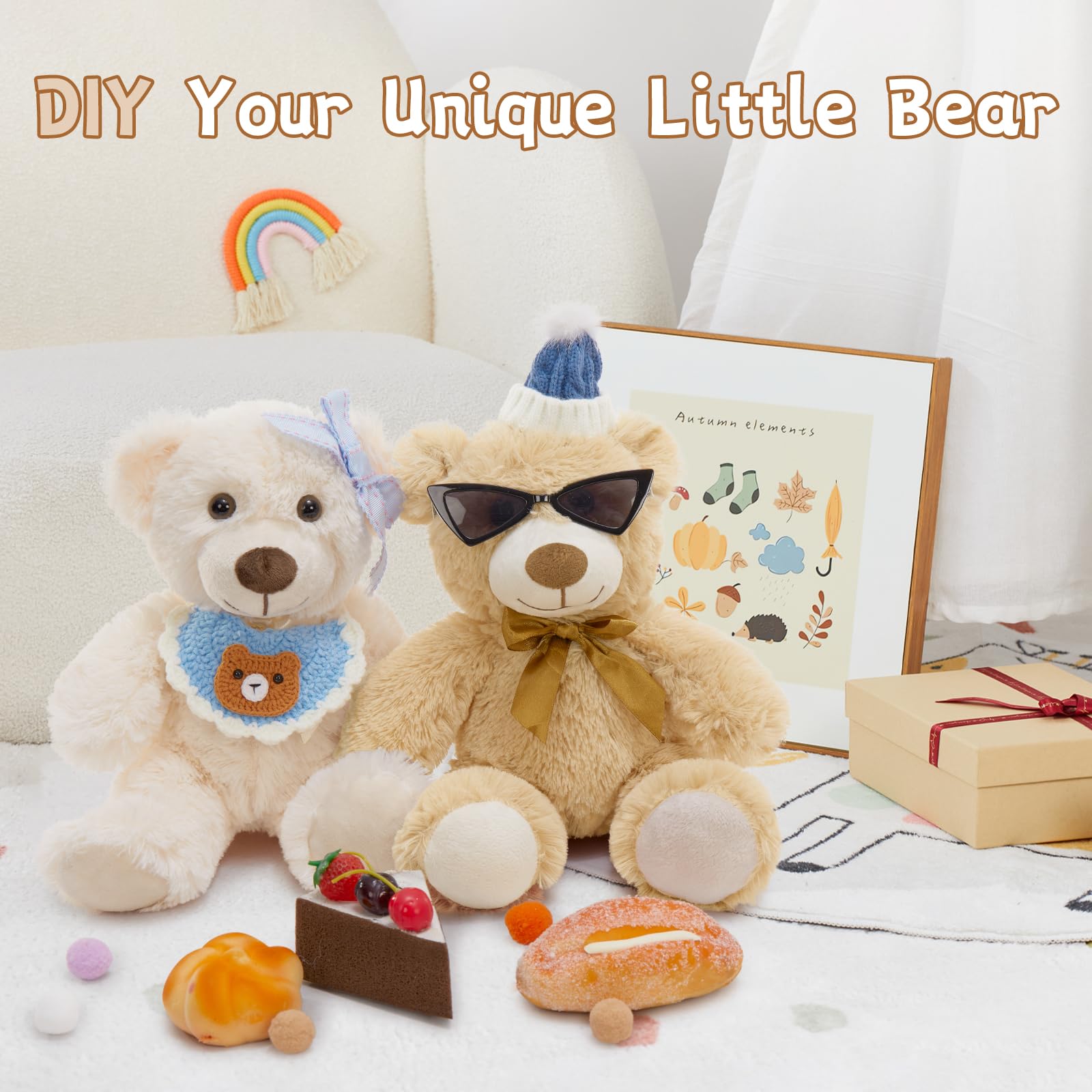 MorisMos teddy bears nursery decor 14inch keeps nursery warm and inviting