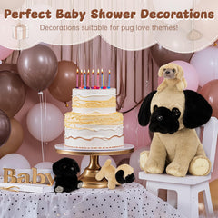 MorisMos realistic pug family plush encourages role-play and social learning.