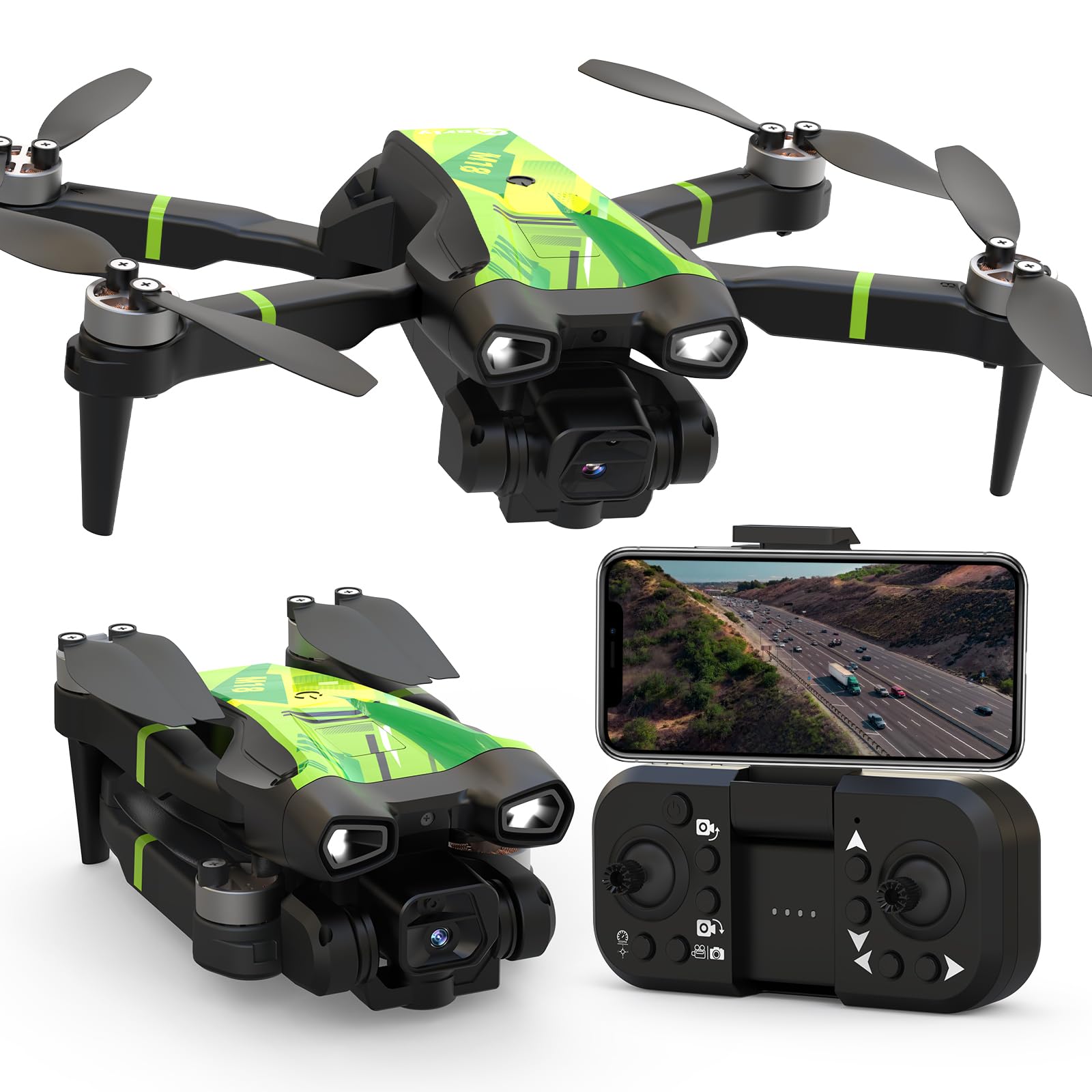 Morlyrctooy M18 drone with 4K main camera for cinematic aerial footage