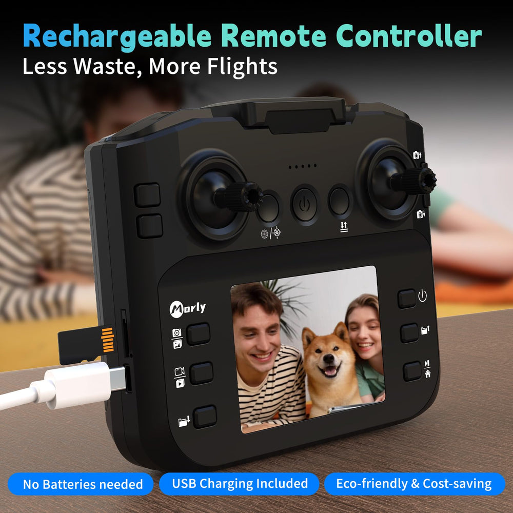 Morlyrctooy M18LCD optical flow indoor hover for steady framing