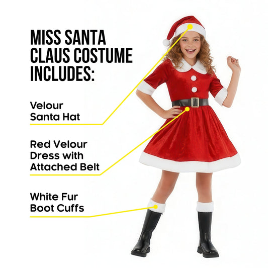 Morph Kids Santa Belt adds classic Mrs. Claus styling for the outfit.