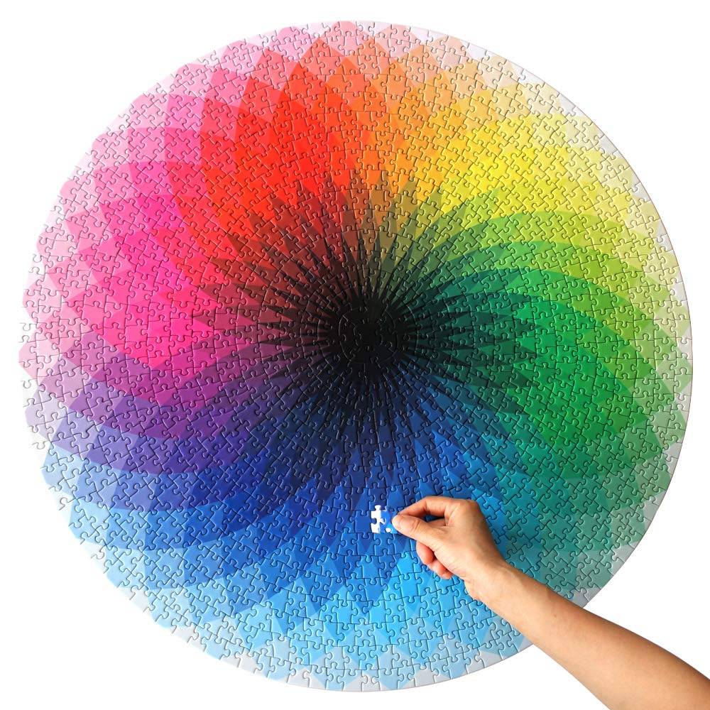 Moruska 1000-piece puzzle close-up showing vivid colors and precise interlock.
