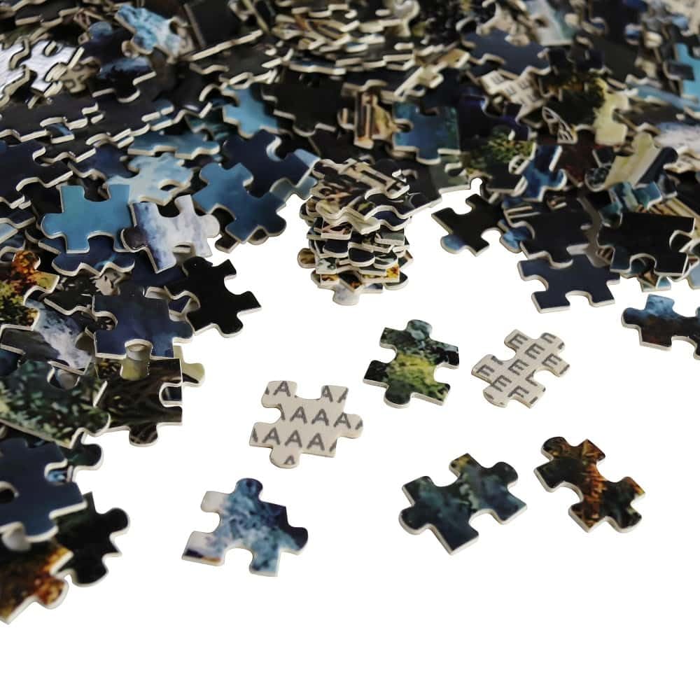 Moruska Detailed wooden puzzle on basswood emphasizes sturdy construction.