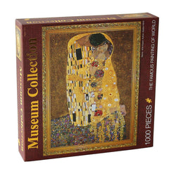 Moruska Klimt puzzle assembly close-up showing interlocking pieces