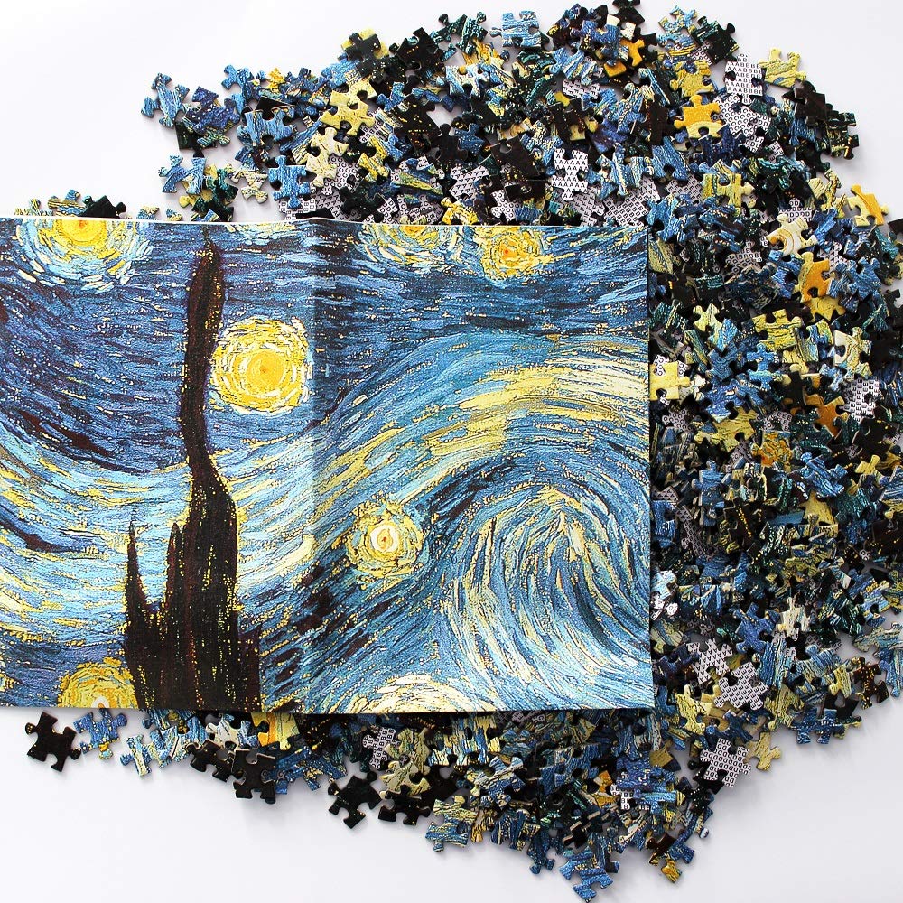 Moruska Starry Night poster-reference aids guided assembly and faster progress