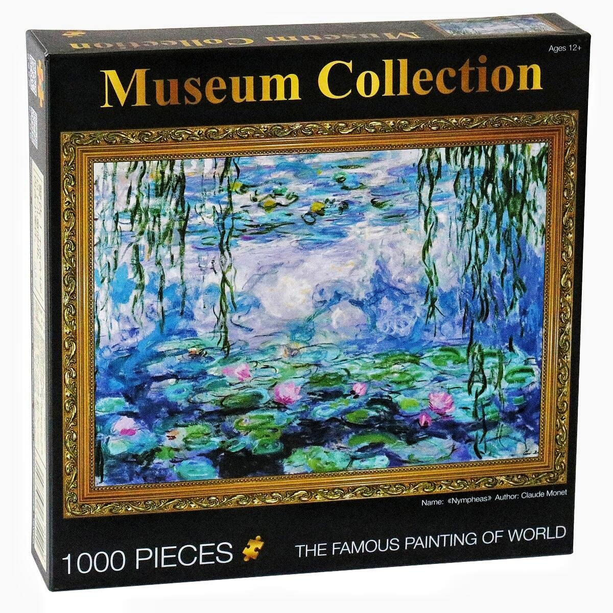 Moruska Water Lilies Monet puzzle front view for immersive art exploration