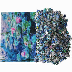 Moruska Water Lilies Monet puzzle zone letters A and B guide assembly
