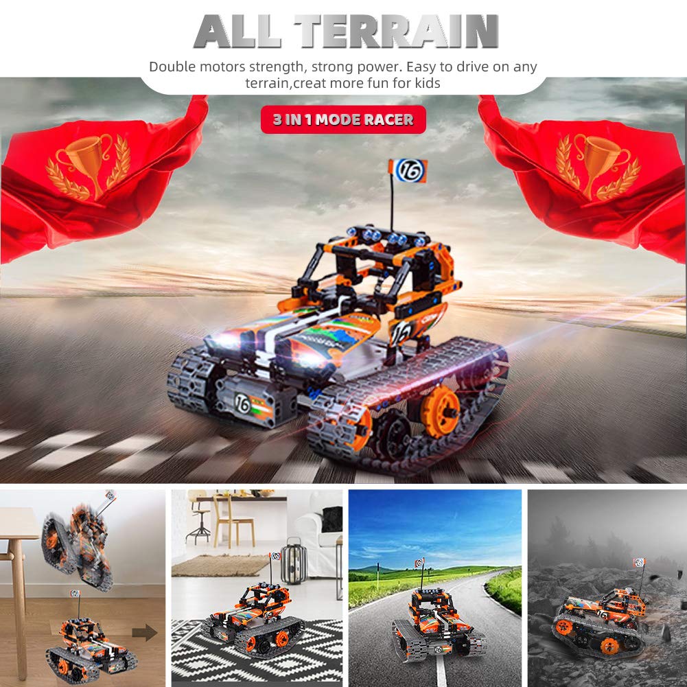 Morwant racing tank image highlights multi-model play and creative engineering exploration.