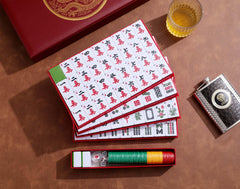 Mose Cafolo Mahjong XL melamine tiles closeup highlighting durability.