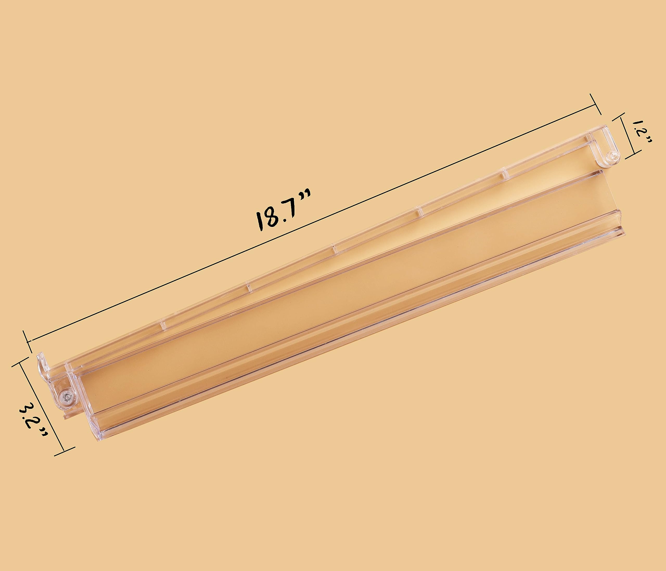 Mose Cafolo transparent mahjong rack highlights 18-inch convenience