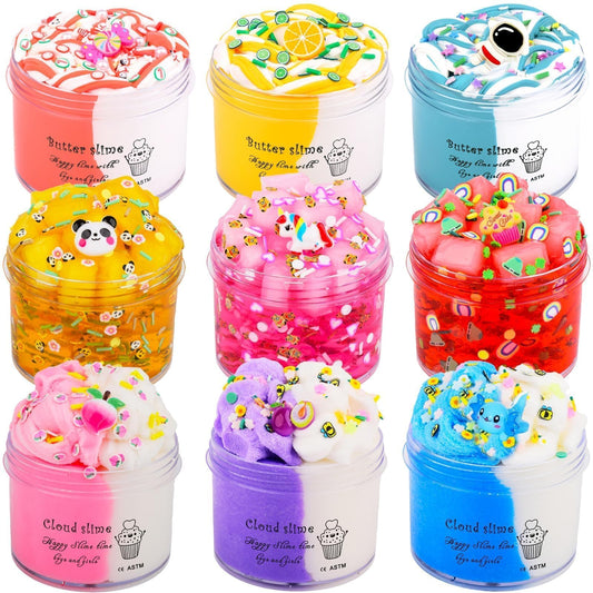 MOSHRERUHUA Axolotl Slime Kit Pack: vibrant, kid-friendly play kit