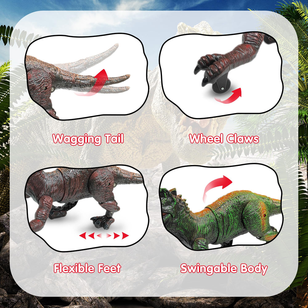 Moskiddo RC T-Rex mist spray creates dramatic prehistoric atmosphere.