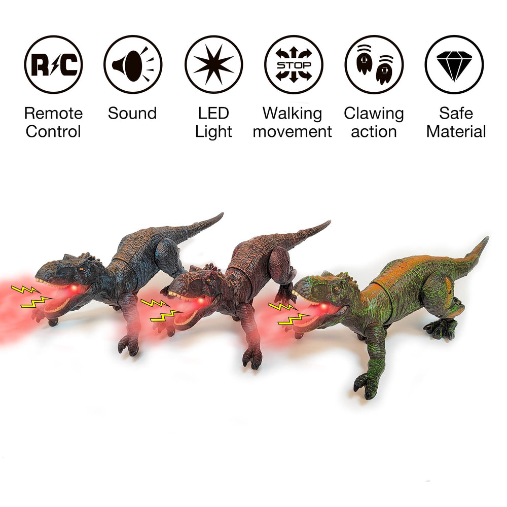 Moskiddo RC T-Rex rechargeable battery supports long play sessions.