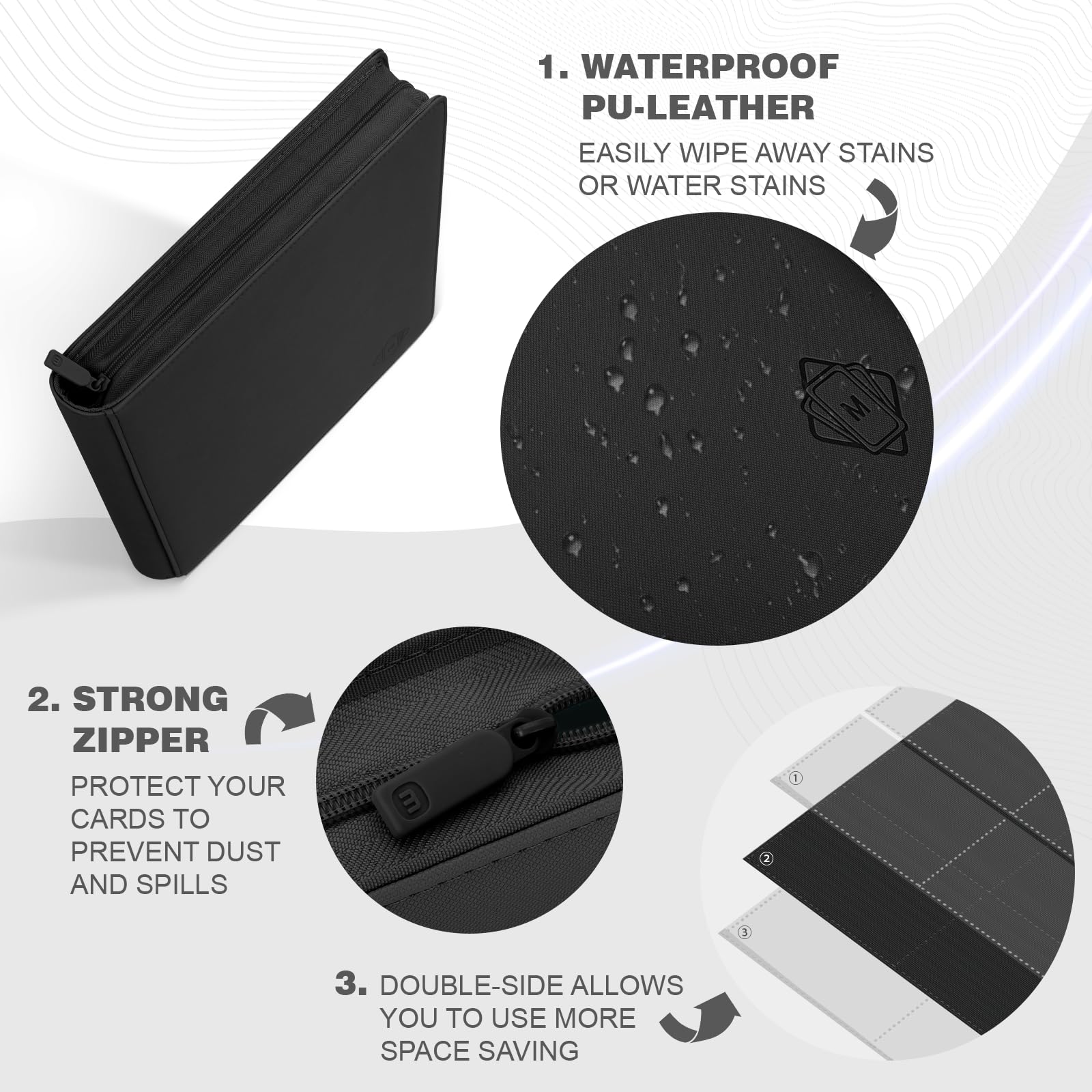 MOSLA acid-free sleeves protect cards while staying ultra-clear for viewing.