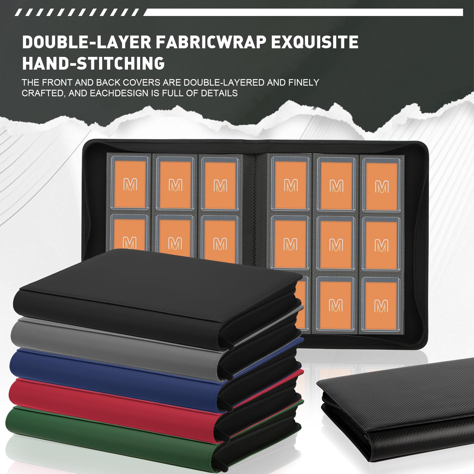 MOSLA Toploader Binder durable PU leather supports long term card collection